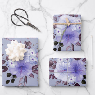 Watercolor Flowers 27 Wrapping Paper Sheet