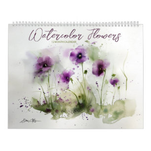 Watercolor Flowers 2 Calendar