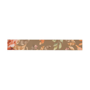 Watercolor Flowers 2 Wrap Around Label