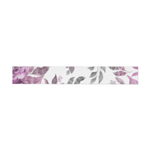 Watercolor Flowers 3 Wrap Around Label