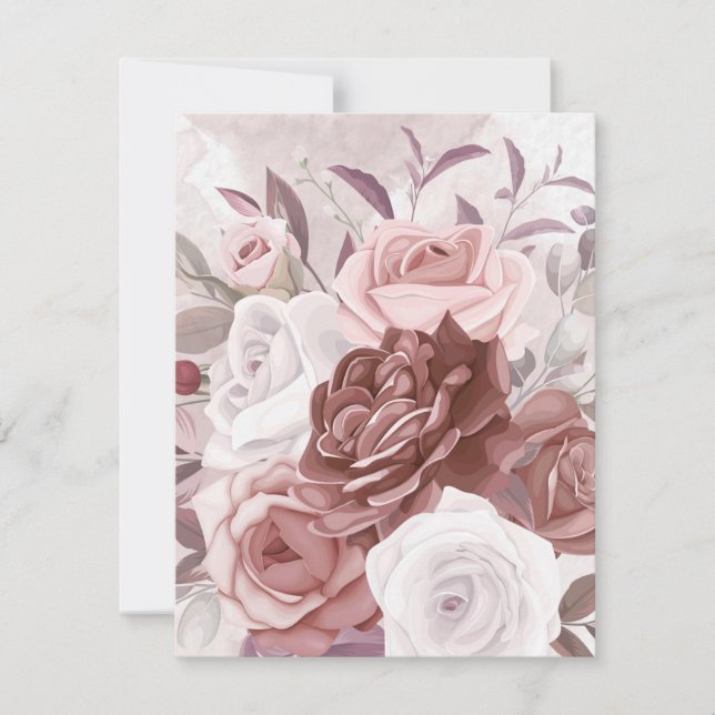 Watercolor Flowers 9 Card (Front)