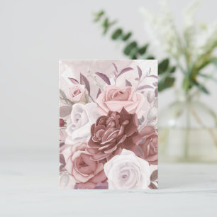 Watercolor Flowers 9 Postcard