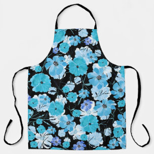 Watercolor Flowers: A Delicate Tapestry Apron