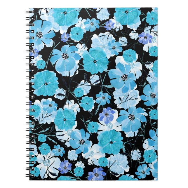 Watercolor Flowers: A Delicate Tapestry Notebook (Front)
