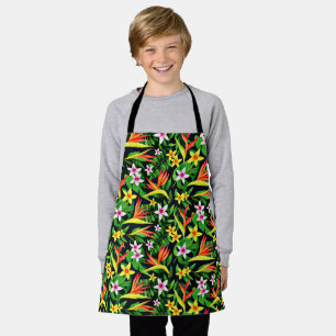 Watercolor Flowers And Fruit Floral Pattern-23768 Apron
