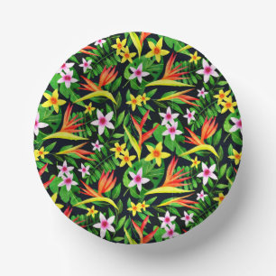 Watercolor Flowers And Fruit Floral Pattern-23768 Paper Plate