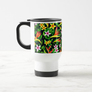 Watercolor Flowers And Fruit Floral Pattern-23768 Travel Mug