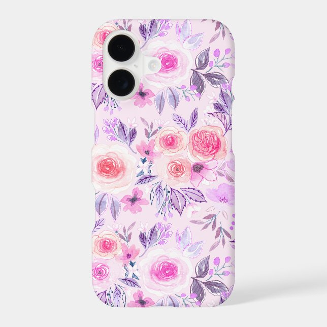 Watercolor flowers and leaves 3 (Back)