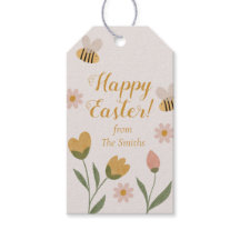 Watercolor Flowers & Bees Spring Easter