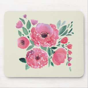 Watercolor flowers, bouquet 2 mouse mat