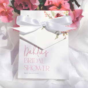 Watercolor Flowers Bridal Shower Thank You Favour Box