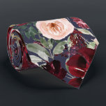 Watercolor Flowers Burgundy Blush Navy Neck Tie<br><div class="desc">PixDezines floral watercolor neck tie,  burgundy,  dusty blush peonies and navy blue.  Most of our designs come with DIY navy blue background colour.

 Copyright © 2011-2021 PixDezines™.</div>