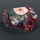 Watercolor Flowers Burgundy Blush Navy Neck Tie<br><div class="desc">PixDezines floral watercolor neck tie,  burgundy,  dusty blush peonies and navy blue.  Most of our designs come with DIY navy blue background colour.

 Copyright © 2011-2021 PixDezines™.</div>