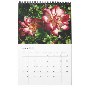 Watercolor Flowers Calendar