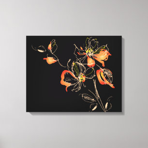Watercolor Flowers Canvas Print