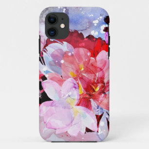 Watercolor flowers iPhone 11 case
