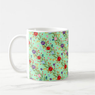 Watercolor Flowers Colourful Pattern-67488 Coffee Mug