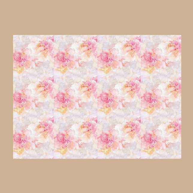 Watercolor Flowers Decoupage Tissue Paper (Creator Uploaded)