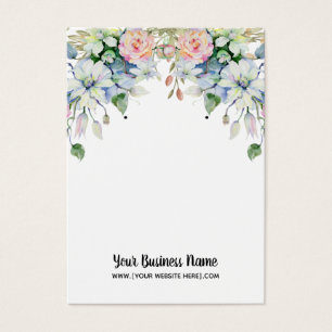 Watercolor Flowers Earring Display Cards
