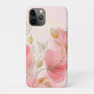 Watercolor Flowers Elegant Background iPhone 11 Pro Case