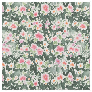 Watercolor Flowers Fabric