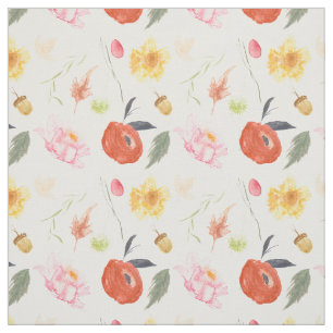 Watercolor Flowers Fabric