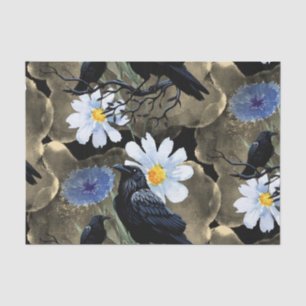 Watercolor Flowers Floral Raven Botanicals Tissue Paper