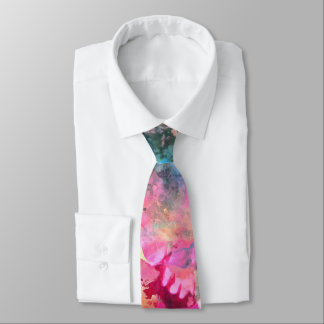 Watercolor flowers Neck Tie