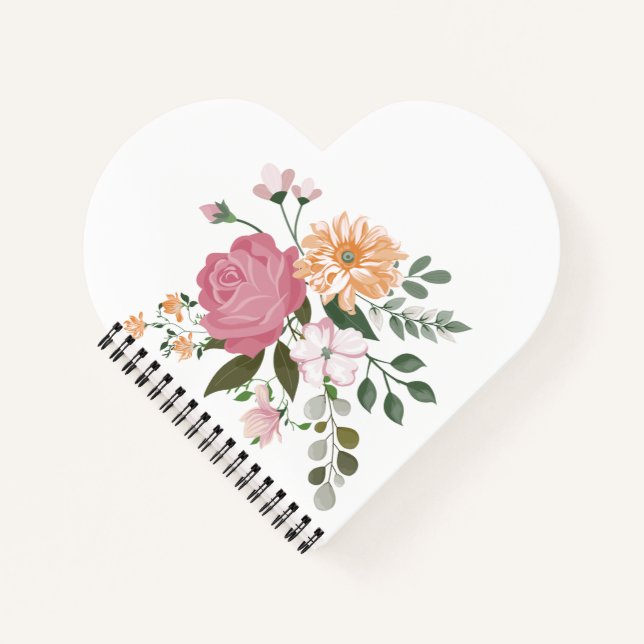 Watercolor flowers notebook (Front)