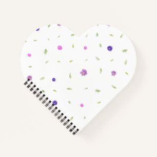 Watercolor Flowers Notebook Gift for Her