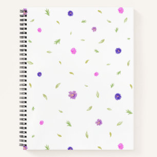 Watercolor Flowers Notebook Gift for Mom Friends