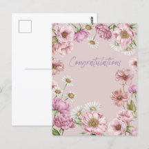 Watercolor Flowers, Peonies, Anemones, Daisies