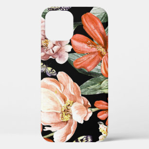 Watercolor Flowers: Peony Rose Lily iPhone 12 Case
