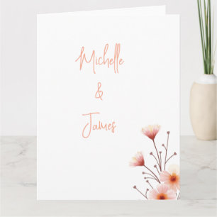 Watercolor Flowers Professional Trendy Card