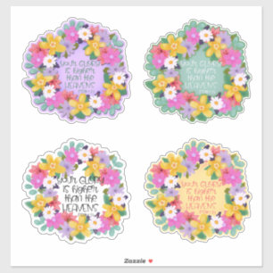 Watercolor Flowers Psalms Quotes Pretty