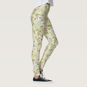 Watercolor Flowers seamless pattern II + your idea Leggings