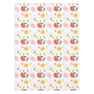 Watercolor Flowers Tablecloth