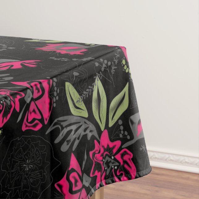 Watercolor flowers tablecloth (In Situ)