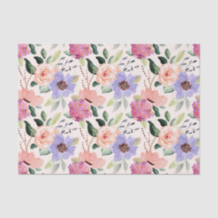 Watercolor Flowers Tissue Paper