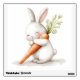Watercolor Fluffy Bunny Carrot Love