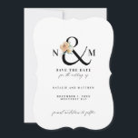 Watercolor foliage ampersand save the date<br><div class="desc">Watercolor foliage ampersand save the date.</div>