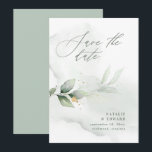 Watercolor foliage and metallic gold wedding save the date<br><div class="desc">Etherial watercolor foliage and metallic gold effect wedding save the date invite. With beautiful watercolor details. This modern wedding invite is sure to set the style for your big day.</div>
