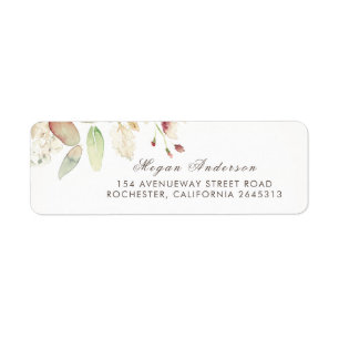Watercolor Foliage Elegant Wedding