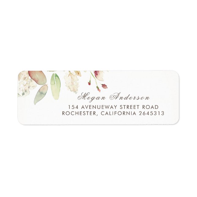 Watercolor Foliage Elegant Wedding (Front)