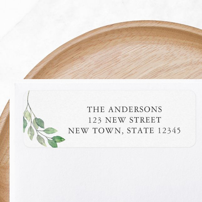 Watercolor Foliage Return Address  (Creator Uploaded)