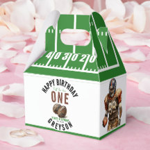 Watercolor Football First Year Down | 1st Birthday