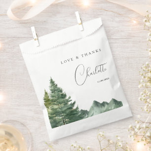 Watercolor Forest Adventure Baby Shower Favour Bags