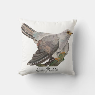 Watercolor forest birds cushion