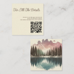 Watercolor Forest Enclosure Card
