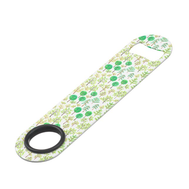 Watercolor forest in doodle style (Front Angled)